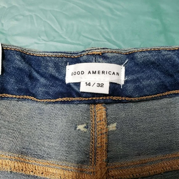 Good American Classic Blue Denim Jeans 14/32 - Picture 7 of 8